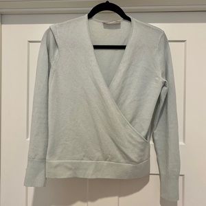 Everlane cashmere wrap sweater